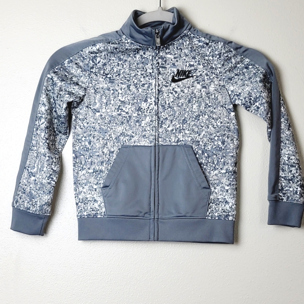 Nike Digi Confetti Zip-Up‎ Jacket Grey Toddler Size 4T